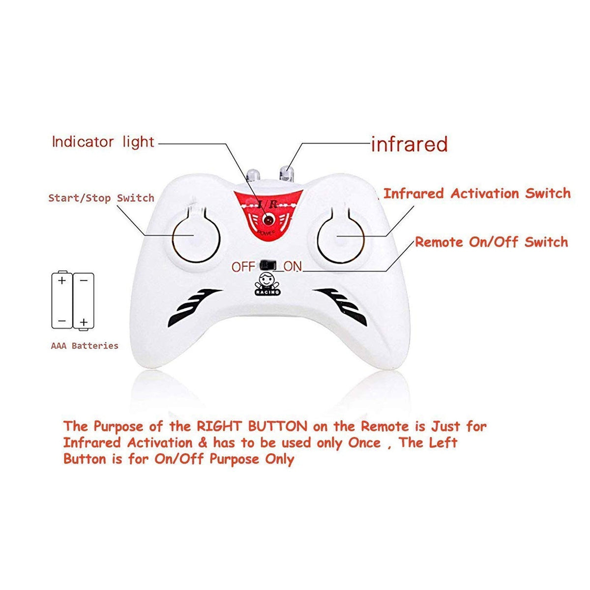 Top-down perspective of the Remote Control Helicopter, highlighting its rotor design and lightweight build.