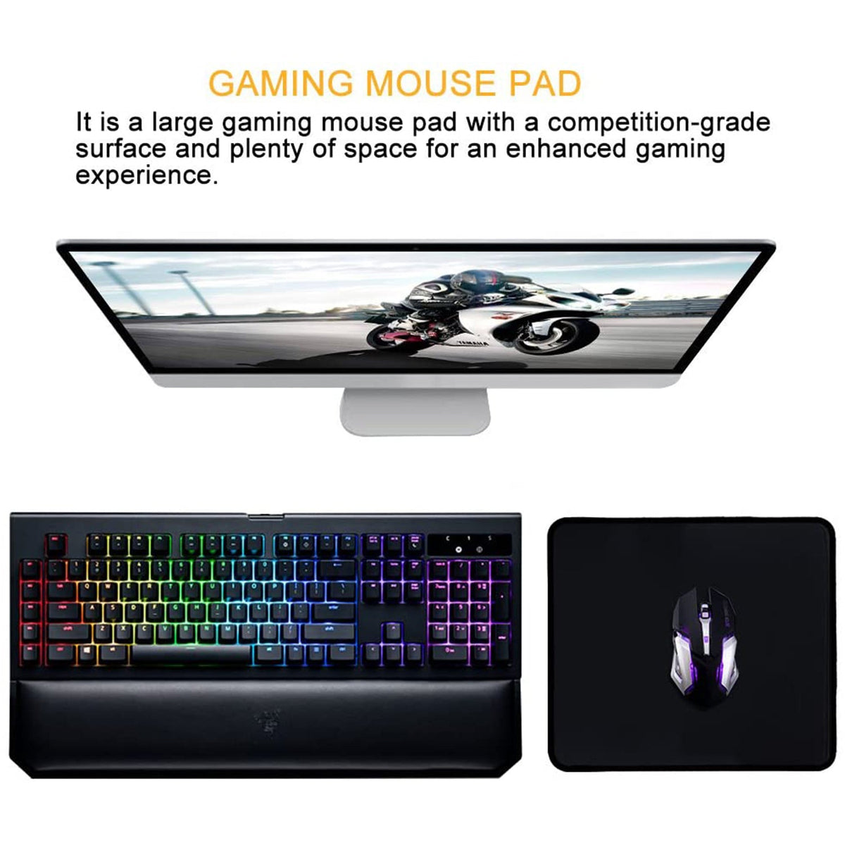 Minimalistic mouse pad design, enhancing overall computer mouse usage.