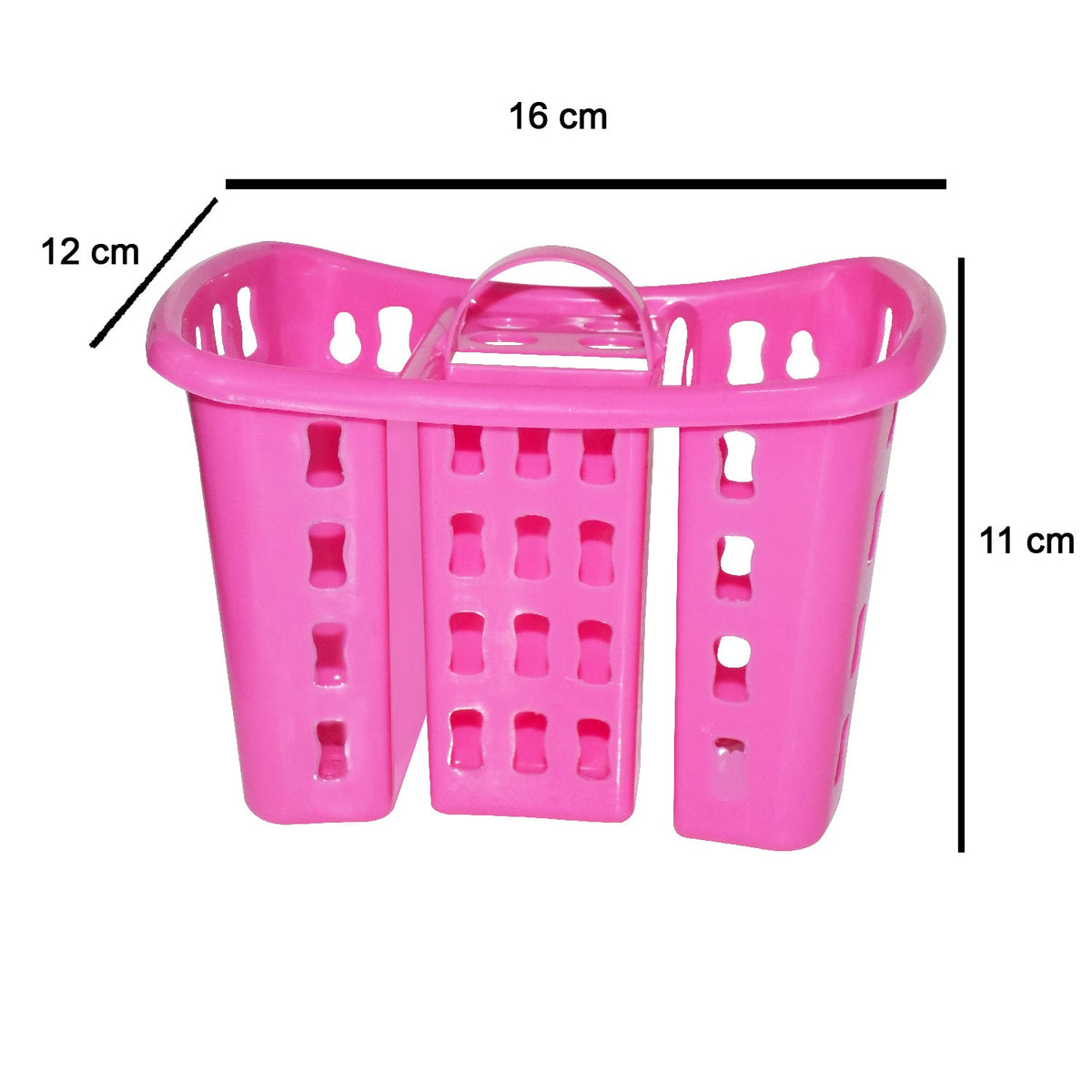 Compact toothbrush holder designed to save space, holding razors and facial cleansers.