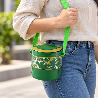 School tiffin box for kids with secure lid closure